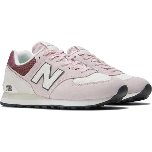 New Balance Mens U574 Shoes Pink/Yellow Size 9